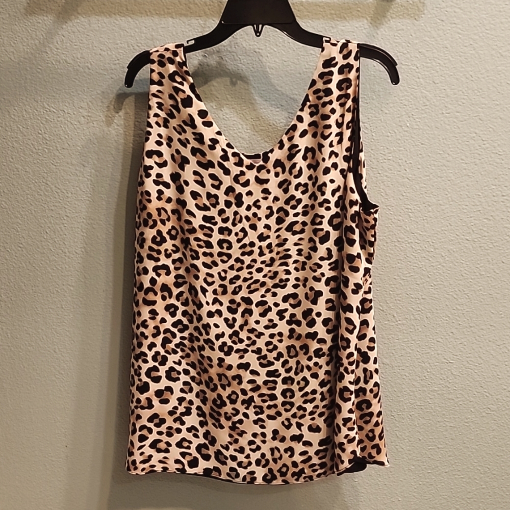 Chico's Camisole Tank Leopard Print Size 16-18